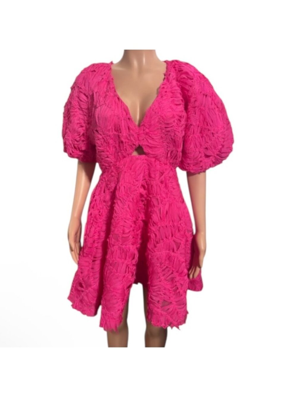 NWT AJE Women’s Florential Pink Mini Swing Dress - Picture 5 of 13